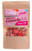 futu MINI Bezlepková vegan proteínová granola s jahodami a orechmi 75g